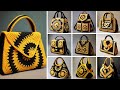 SO BEAUTIFUL LADIES HANDBAG / SHOPPING BAG/ BACKPACK/ PURSE CROCHET WOOL AI MADE DESIGNS IDEAS!