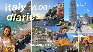 ITALY TRAVEL VLOG: things to do in pisa, lucca, viareggio, and cinque terre! 🇮🇹✨🍕