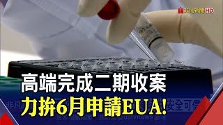 國產疫苗報喜！高端二期臨床收案達標 受試者第二劑接種拚四月底完成｜非凡財經新聞｜20210330