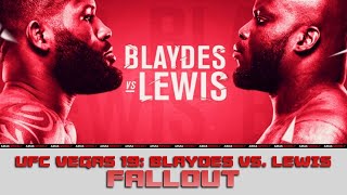 UFC Fight Night: Curtis Blaydes vs Derrick Lewis | FALLOUT