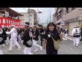 2015岸和田だんじり祭り旧市地区、第一回目試験曳き　藤井町①小門貝源・やりまわし（平成27年9月6日）