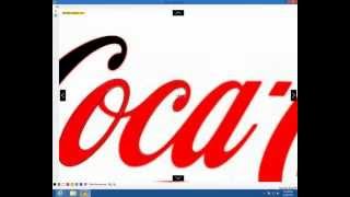 Vectorizing Coca-Cola logotype using BeePath v0.5