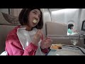 flying experience ep48 pan fried buns in business class china eastern airlines meal