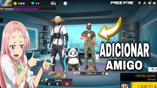 COMO ADICIONAR AMIGO NO FREE FIRE PELO ID SIMPLES E FÁCIL