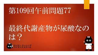 【看護師国家試験対策】第109回 午前問題77 過去問解説講座【クレヨン・ナーシングライセンススクール】