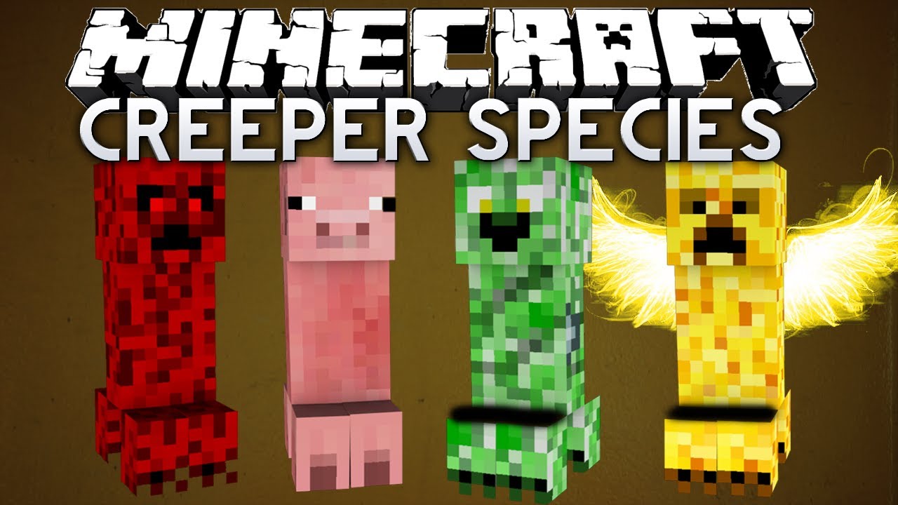 Minecraft Creeper Species Mod Youtube