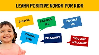 Learn Positive Words for Kids | Learn Attitude \u0026 Positive Words