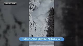 ARC: Caught on camera: Snowboard-triggered avalanche barrels down Little Cottonwood Canyon