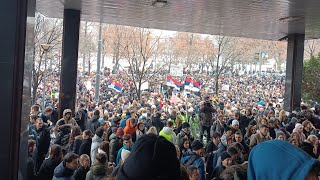 PEVANJE HIMNE! STUDENTSKI PROTEST.