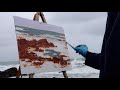 QUEST FOR COLOR gray day PLEIN AIR oil painting