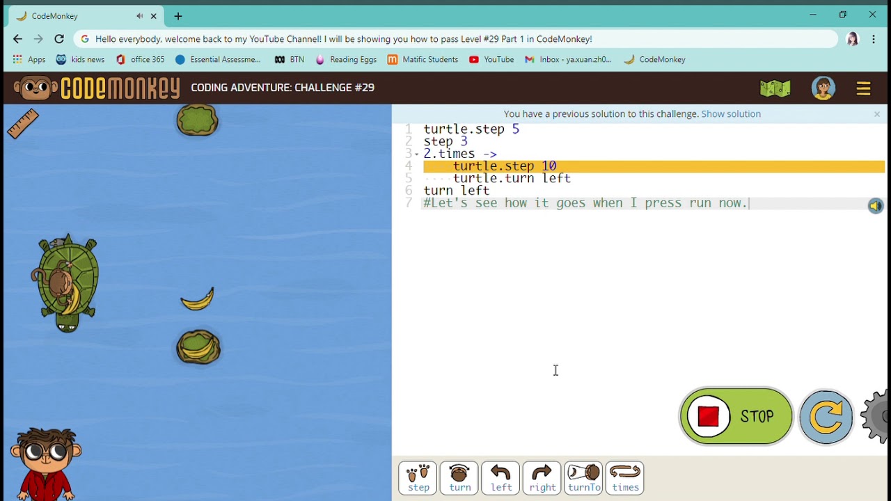 How To Pass Coding Adventure Challenge 29 By Mia Youtube