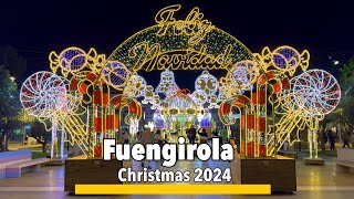 Fuengirola🇪🇸Walking around Fuengirola’s Christmas Decorations – Festive Magic, December 21, 2024