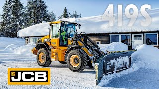 JCB 419S Wheel Loader - Snow Clearing in Norway