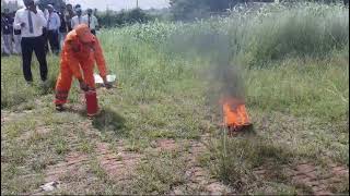 NDRF School Safety Program Fire extinguishing Demo