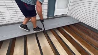 How to Hidfast Wolf PVC Decking - Contractor Installation