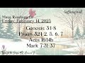 february 14 2025 mass readings scripture readings for the day