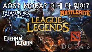 AOS, MOBA란 무엇인가? 롤, 도타2, 히오스까지 뭔지 알고 합시다.