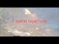 7 syarat tayamum