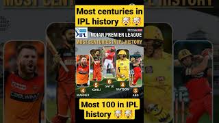 most centuries in IPL history 🤯#shorts #cricket #ipl2023 #ipl #viral #viratkohli #csk #rcb #funny