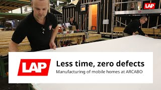 Less time, zero defects: Laser projection for manufacturing of mobile homes