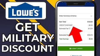 HOW TO GET MILITARY DISCOUNT AT LOWES (2026)
