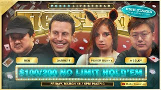 Garrett Wins $300K! Poker Bunny Storms Off the Set! SUPER HIGH STAKES $100/200!!!