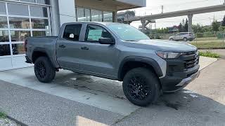 Gray 2023 Chevrolet Colorado Trail Boss Review Calgary Alberta - Wolfe Calgary