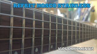 Cort M200 Refret Hosco Stainless || af_guitarrepair #refret #vlog