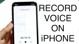 How To Record Voice On iPhone! (2023)