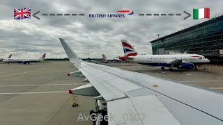 British Airways Airbus A321neo Departure out of London Heathrow