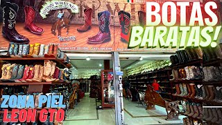 🔴 Botas BARATAS ¿Dónde comprar? ▶ LEÓN Gto 🔥 100% artesanales 👉 Costos ✅ Tianguis zona piel León