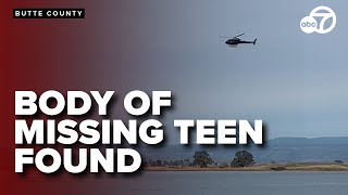 Body of missing teen recovered in Thermalito Afterbay after intensive search