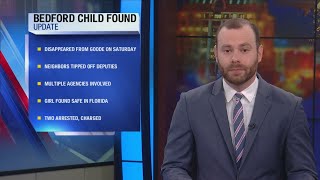 Missing Bedford Co. child safe, two charged after alleged abduction into Florida