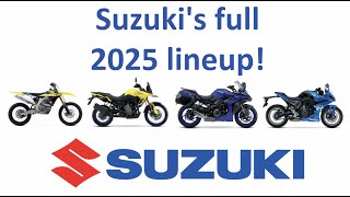 Which models is Suzuki dropping or redesigning for 2025?