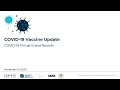 Virtual Grand Rounds: COVID-19 Vaccine Update