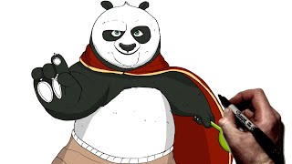 How To Draw Po | Step By Step | Kung Fu Panda 4