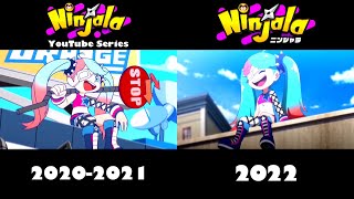 Ninjala Episode 4: YouTube Series VS. Actual Anime side-by-side @eganimation442