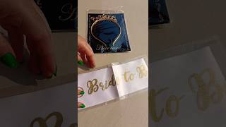 Meesho Bride To Be Crown 👑 \u0026 Sash 🎽 #shorts #viral #wedding #bridetobe #crown #sash #unboxing #bride