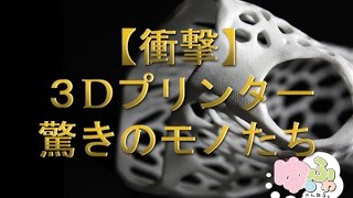 【衝撃】３Dプリンターで作られた驚きのモノたち