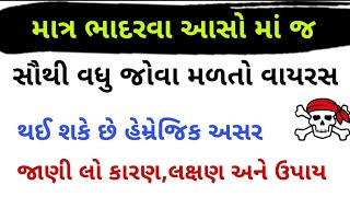 માત્ર ભાદરવો આસો માં જ સૌથી વધુ જોવા મળતો વાયરસ જાણી લો ઉપાય || Manhar.D.Patel