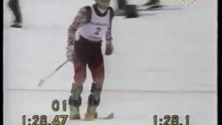 Rudi Nierlich wins slalom (Aspen 1991)