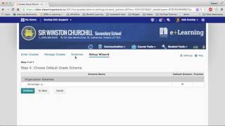 Setting Up Grade Tool Using the Wizard in D2L