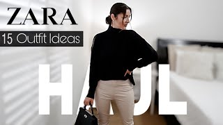 ZARA Try On HAUL 2021 | 15 Outfit Ideas Casual and Elegant | THE ALLURE EDITION