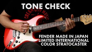 TONE CHECK: Fender Made In Japan Limited International Color Stratocaster Demo | Cream City Music