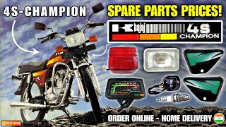 Prices ? : Bajaj 4S CHAMPION Spare Parts || 4s champion spare parts || Order Online +91 98932-35053