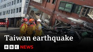 Taiwan hit by biggest earthquake in 25 years with at least four people dead | BBC News