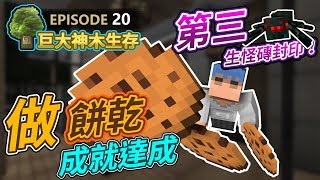 【Minecraft】🌳歐拉巨大神木生存20：做餅乾也沒人吃的成就達成！