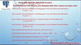 Master PostgreSQL REGEXP_REPLACE() Function | Remove Special Characters & Replace Alphabets