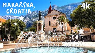 Exploring Makarska, Croatia🏖 |4k| 🎥