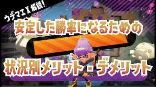 【ウデマエXが解説】S+でも安定した勝率になるための状況別立ち回り /「なぜメリデメ整理しないし」【スプラトゥーン2】